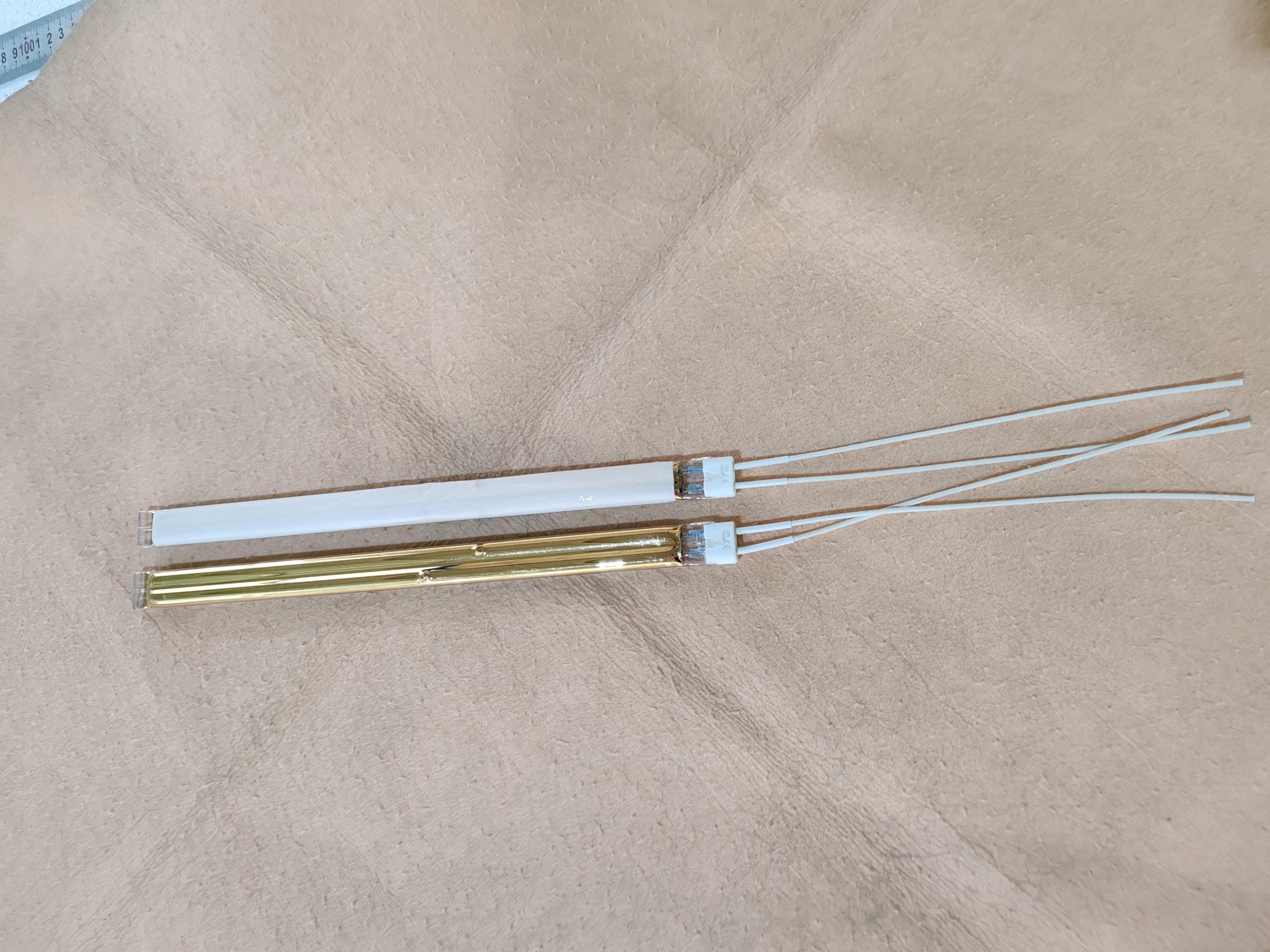 460mm 500w carbon fiber heat lamp oven